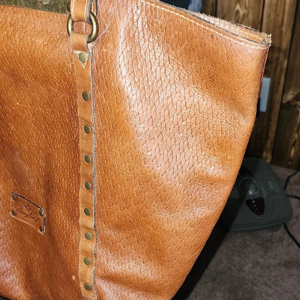 Patricia Nash Tan Leather Tote with Timeless Design